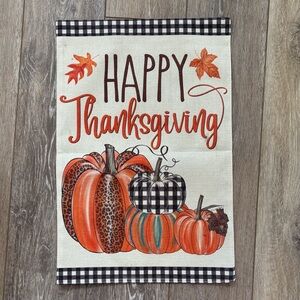 Thanksgiving Pumpkin Decorative garden Flag